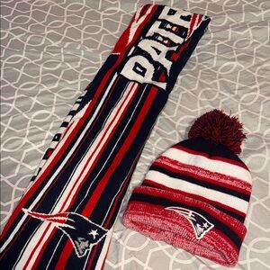 NFL Patriots Beanie and Scarf